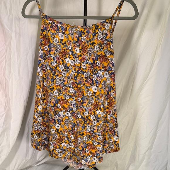 West Floral Camisole Top - Yellow and Blue - Picture 4 of 4